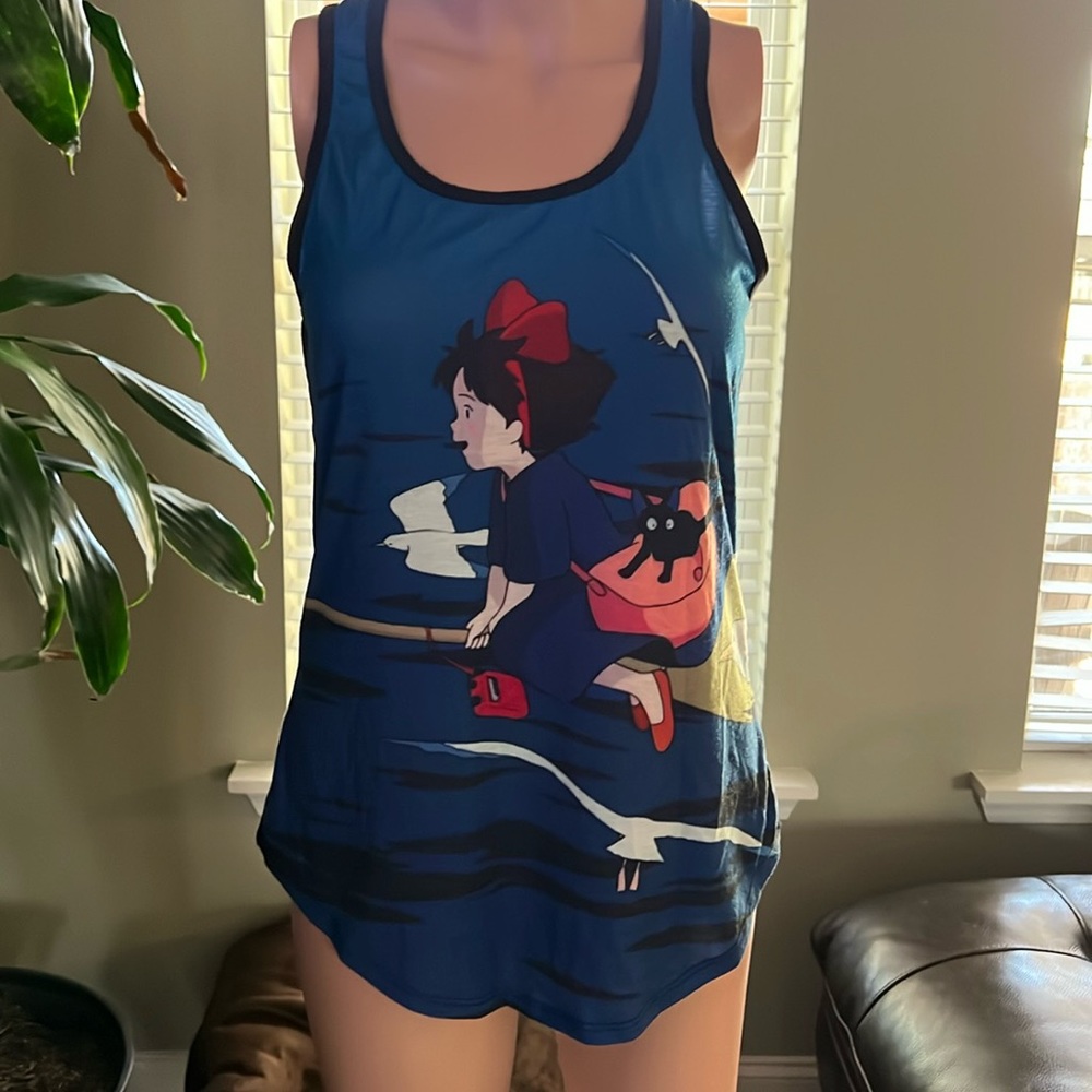 Anime’s juniors black tank top.  Anime tank top Size S.